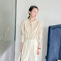 Spring coffee color stand-up collar shirt women's high-end sense of light luxury high-end not easy to wrinkle workplace light familiar style long-sleeved temperament shirt