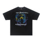 Vintage vintage graffiti letter short sleeve T-shirt