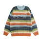 Vintage contrast striped sweater